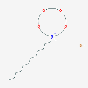 molecular formula C23H48BrNO4 B164967 N-Dodecyl-N-methylmonoazonium 15-crown CAS No. 129117-49-3