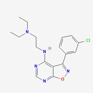 molecular formula C17H20ClN5O B1649685 N'-[3-(3-chlorophenyl)isoxazolo[5,4-d]pyrimidin-4-yl]-N,N-diethylethane-1,2-diamine CAS No. 1031969-46-6