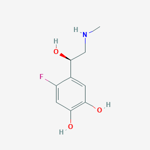 B164969 1,2-Benzenediol, 4-fluoro-5-[(1R)-1-hydroxy-2-(methylamino)ethyl]-(9CI) CAS No. 131233-81-3