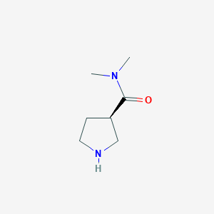 molecular formula C7H14N2O B1649700 (3R)-N,N-Dimethylpyrrolidine-3-carboxamide CAS No. 1033705-59-7