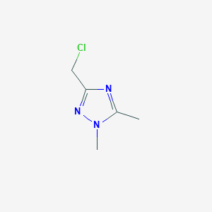 molecular formula C5H8ClN3 B1649702 3-(Chloromethyl)-1,5-dimethyl-1H-1,2,4-triazole CAS No. 1034197-73-3