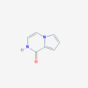 molecular formula C7H6N2O B164971 Pyrrolo[1,2-a]pyrazin-1(2H)-one CAS No. 136927-63-4