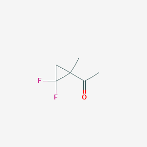 molecular formula C6H8F2O B164979 1-(2,2-Difluoro-1-methylcyclopropyl)ethanone CAS No. 128073-32-5