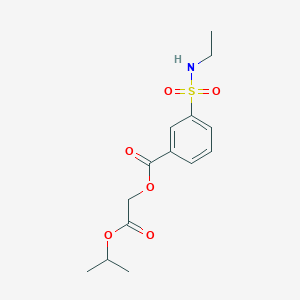 Propan-2-yl 2-[3-(ethylsulfamoyl)benzoyloxy]acetate