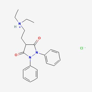 2-(3,5-Dioxo-1,2-diphenylpyrazolidin-4-yl)ethyl-diethylazanium;chloride