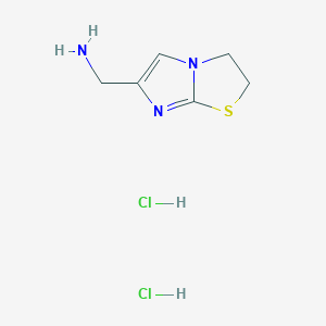 (2,3-Dihydroimidazo[2,1-b][1,3]thiazol-6-ylmethyl)amine dihydrochloride