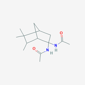 molecular formula C14H24N2O2 B1649837 N,N'-(5,5,6-Trimethylbicyclo[2.2.1]heptane-2,2-diyl)diacetamide CAS No. 105754-49-2