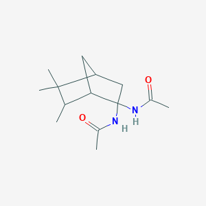 N-(2-Acetamido-5,5,6-trimethyl-2-bicyclo[2.2.1]heptanyl)acetamide