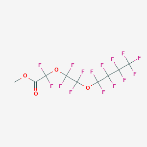 molecular formula C9H3F15O4 B164985 2,2-二氟-2-(1,1,2,2-四氟-2-(全氟丁氧基)乙氧基)乙酸甲酯 CAS No. 129301-40-2