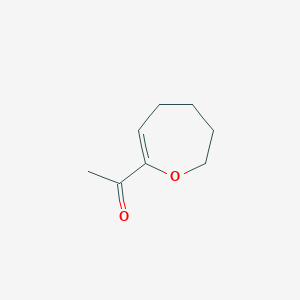 molecular formula C8H12O2 B164987 1-(2,3,4,5-Tetrahydrooxepin-7-yl)ethanone CAS No. 138611-43-5