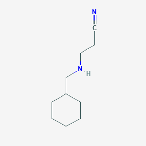 molecular formula C10H18N2 B1649902 3-(Cyclohexylmethylamino)propanenitrile CAS No. 1077-19-6