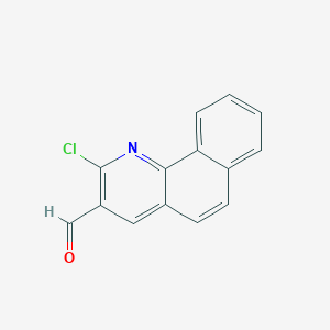 molecular formula C14H8ClNO B1649936 2-Chlorobenzo[h]quinoline-3-carbaldehyde CAS No. 108962-82-9