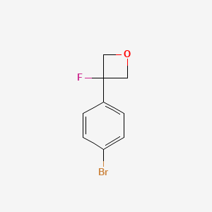 molecular formula C9H8BrFO B1649960 3-(4-Bromophenyl)-3-fluorooxetane CAS No. 1093878-33-1