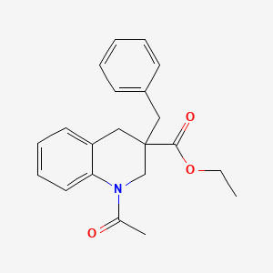 molecular formula C21H23NO3 B1650029 Ethyl 1-acetyl-3-benzyl-2,4-dihydroquinoline-3-carboxylate CAS No. 1105190-46-2