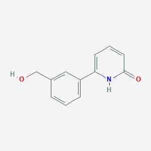 B1650075 2-Hydroxy-6-(3-hydroxymethylphenyl)pyridine CAS No. 1111105-35-1