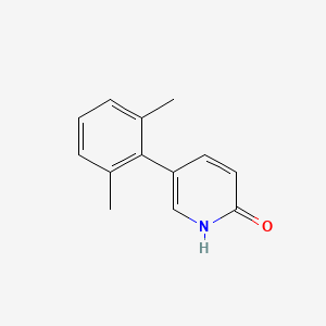 molecular formula C13H13NO B1650076 5-(2,6-Dimethylphenyl)pyridin-2-ol CAS No. 1111106-00-3
