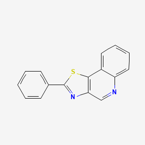 molecular formula C16H10N2S B1650084 Thiazolo[4,5-c]quinoline, 2-phenyl- CAS No. 111199-34-9