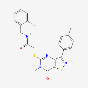 molecular formula C23H21ClN4O2S2 B1650112 N-(2,4-difluorophenyl)-N'-[1-(4-methylbenzoyl)-2,3-dihydro-1H-indol-6-yl]urea CAS No. 1115963-07-9