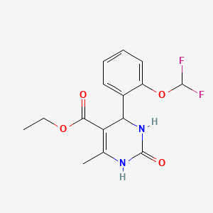 molecular formula C15H16F2N2O4 B1650128 BRN 5613602 CAS No. 112024-97-2