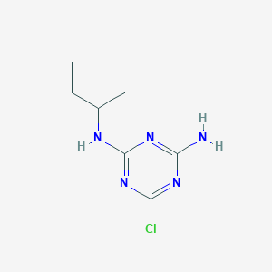 molecular formula C7H12ClN5 B165015 Desethylsebutylazine CAS No. 37019-18-4