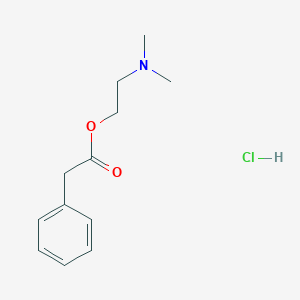 molecular formula C12H18ClNO2 B1650152 Benzeneacetic acid, 2-(dimethylamino)ethyl ester, hydrochloride CAS No. 113079-81-5