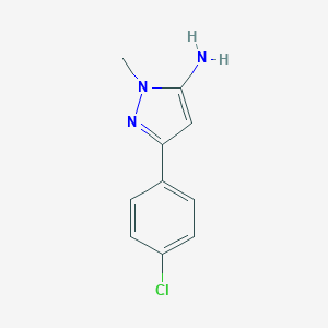 molecular formula C10H10ClN3 B165016 3-(4-Chlorophenyl)-1-Methyl-1H-Pyrazol-5-Amine CAS No. 126417-82-1