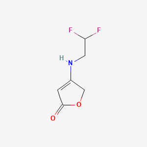 molecular formula C6H7F2NO2 B1650162 4-((2,2-Difluoroethyl)amino)furan-2(5H)-one CAS No. 1134834-71-1