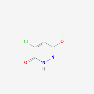 molecular formula C5H5ClN2O2 B1650166 4-Chloro-6-methoxypyridazin-3(2H)-one CAS No. 113707-82-7