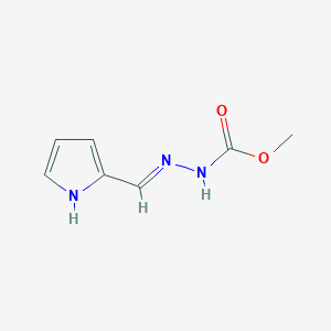 molecular formula C7H9N3O2 B1650171 methyl (2E)-2-(1H-pyrrol-2-ylmethylidene)hydrazinecarboxylate CAS No. 113930-17-9