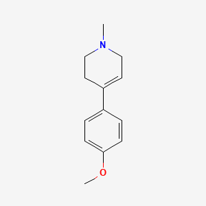 molecular formula C13H17NO B1650176 Pyridine, 1,2,3,6-tetrahydro-4-(4-methoxyphenyl)-1-methyl- CAS No. 114284-26-3