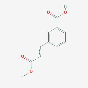 B1650250 Benzoic acid, 3-[(1E)-3-methoxy-3-oxo-1-propenyl]- CAS No. 115974-96-4