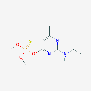 molecular formula C9H16N3O3PS B165026 Desethyl pirimiphos-methyl CAS No. 67018-59-1