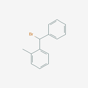 molecular formula C14H13B B1650264 1-[Bromo(phenyl)methyl]-2-methylbenzene CAS No. 116087-14-0