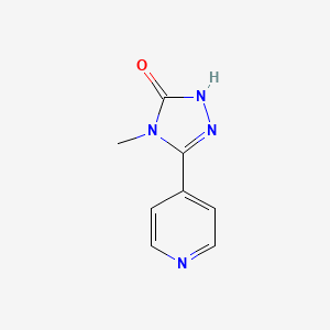 molecular formula C8H8N4O B1650390 4-methyl-3-pyridin-4-yl-1H-1,2,4-triazol-5-one CAS No. 117258-15-8
