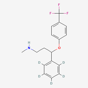 molecular formula C17H18F3NO B1650408 N-methyl-3-(2,3,4,5,6-pentadeuteriophenyl)-3-[4-(trifluoromethyl)phenoxy]propan-1-amine CAS No. 1173147-79-9