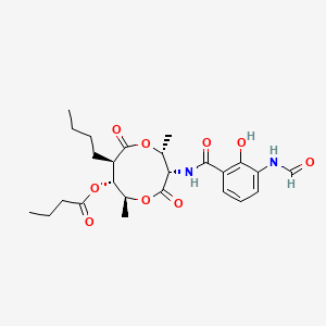 molecular formula C25H34N2O9 B1650422 Antimycin A4b CAS No. 117603-45-9