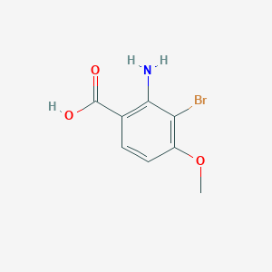 molecular formula C8H8BrNO3 B1650438 2-amino-3-bromo-4-methoxyBenzoic acid CAS No. 1180497-47-5