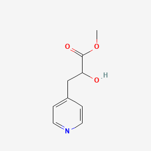 molecular formula C9H11NO3 B1650445 Methyl 2-hydroxy-3-(pyridin-4-yl)propanoate CAS No. 1181600-72-5