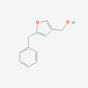 molecular formula C12H12O2 B165048 3-Furanmethanol, 5-(phenylmethyl)- CAS No. 20416-09-5