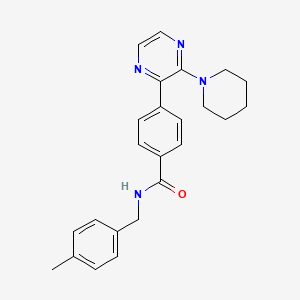 molecular formula C24H26N4O B1650515 N-(3,4-dimethylphenyl)-1-isobutyryl-3,3-dimethylindoline-5-sulfonamide CAS No. 1185108-01-3