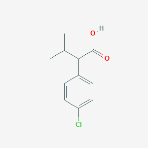 molecular formula C11H13ClO2 B165054 2-(4-Chlorophenyl)-3-methylbutanoic acid CAS No. 2012-74-0