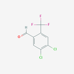 molecular formula C8H3Cl2F3O B165055 4,5-二氯-2-(三氟甲基)苯甲醛 CAS No. 134099-43-7