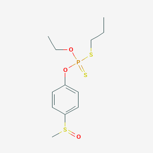 molecular formula C12H19O3PS3 B165059 Sulprofos sulfoxide CAS No. 34643-47-5