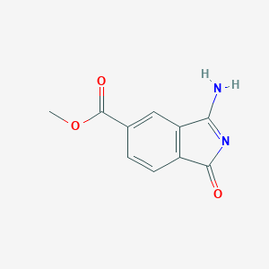 B165060 Methyl 3-amino-1-oxoisoindole-5-carboxylate CAS No. 127511-08-4
