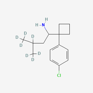 molecular formula C15H22ClN B1650607 1-[1-(4-Chlorophenyl)cyclobutyl]-3,4,4,4-tetradeuterio-3-(trideuteriomethyl)butan-1-amine CAS No. 1188331-25-0