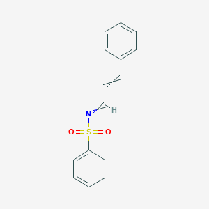 molecular formula C15H13NO2S B1650610 N-cinnamylidenebenzenesulfonamide CAS No. 118922-13-7