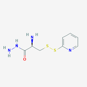 molecular formula C8H12N4OS2 B165071 S-(2-Thiopyridyl)cysteine hydrazide CAS No. 134555-14-9