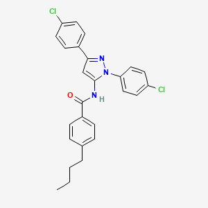 molecular formula C26H23Cl2N3O B1650752 HSF1B CAS No. 1196723-95-1
