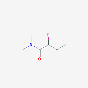 molecular formula C6H12FNO B165080 Butanamide, 2-fluoro-N,N-dimethyl-(9CI) CAS No. 126543-33-7