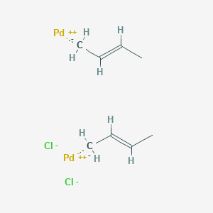 molecular formula C8H14Cl2Pd2 B1650819 CROTYLPALLADIUM CHLORIDE DIMER CAS No. 12081-22-0
